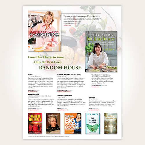 Costco Connection Magazine, New Book Release–Random House